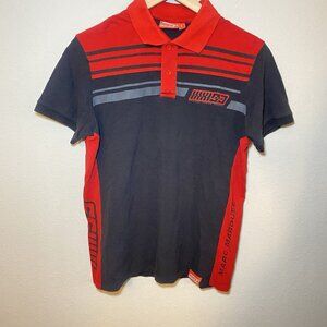Men’s Marc Marquez Official Apparel Marc Marquez 93 Black Red Polo Shirt Large